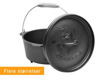 Dutch oven - støpejernsgryte i flere størrelser