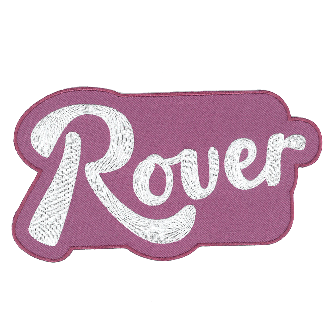 Rover - merke til leirbålkappen (18cm)